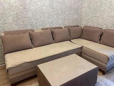 İşlənmiş, Künc divan, Qonaq otağı üçün, Açılan
