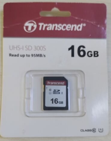 sd card qiymetleri: Transcend 16Gb SDHC Card