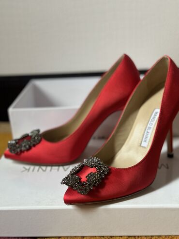 лодочки туфли: Туфли 37, цвет - Красный