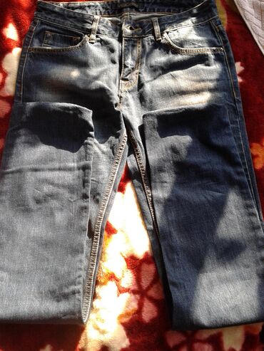 мужские джинсы прямые: Джинсы M (EU 38), цвет - Синий