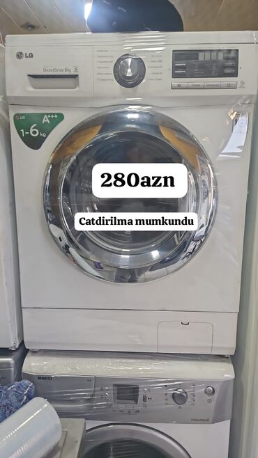 Paltaryuyan maşınlar: Paltaryuyan maşın LG, 6 kq, Avtomat, Qurutmasız, Kredit var