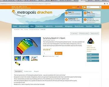 Sport i razonoda: HQ Symphony Beach III 1.3 Rainbow – dvokanalni sportski zmaj (power — 2