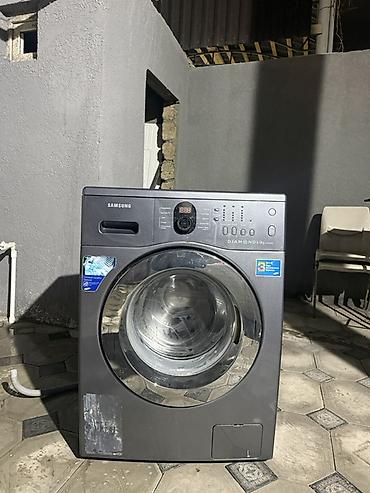 lg televizor temiri: Samsung paltaryuyan maşın – ön yükləməli, boz/metalik korpus, geniş — 1