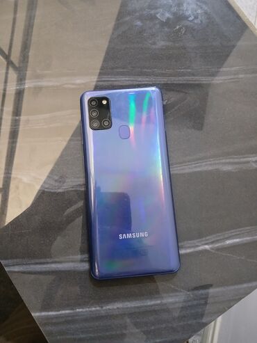 gencede telefon satiram: Samsung Galaxy A21S, 64 GB, rəng - Göy, Barmaq izi, İki sim kartlı