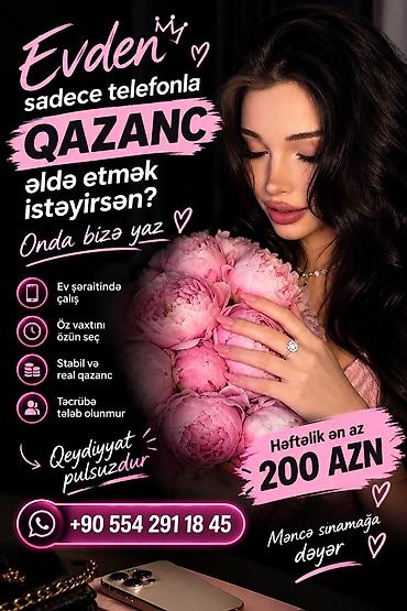 Резюме: Evdən yalnız telefonla əlavə qazanc imkanı - Ev şəraitində çalışmaq — 1