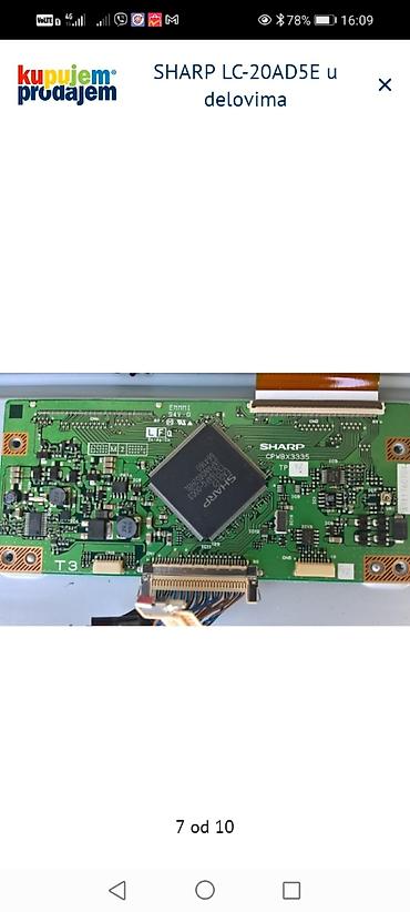 Aksesoari za TV i video: SHARP LC-20AD5E – delovi za TV Dostupni originalni moduli i — 8