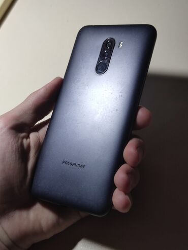 Poco: Poco Pocophone F1, Б/у, 64 ГБ, цвет - Серый, 2 SIM