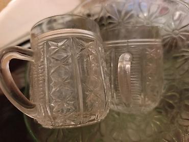 qrafinka: Çay dəsti, rəng - Yaşıl, Şüşə — 4