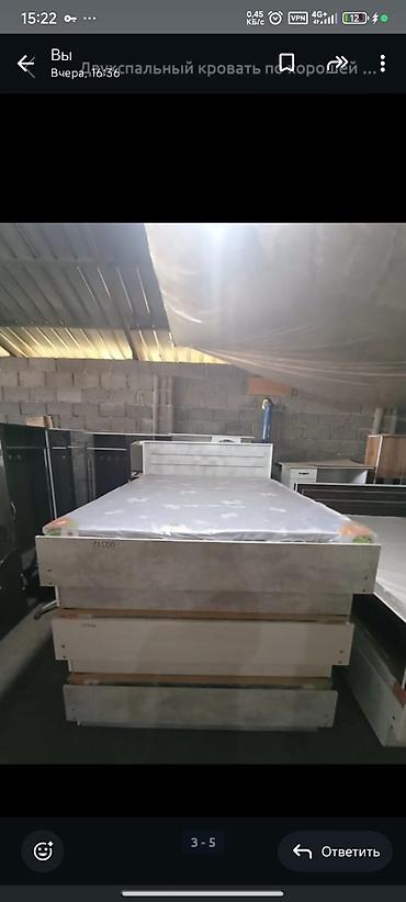 Двуспальные кровати: Двуспальная кровать, Новый, С матрасом, длина - 200 см — 10