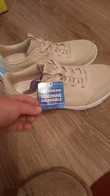 размеры одежды джинсы мужские: Кроссовки, 37, Skechers, Новый, цвет - Бежевый, Самовывоз — 2