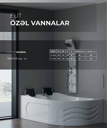 hamam vannasi olculeri: Новый Ванна, Оргстекло, Доставка в районы — 6