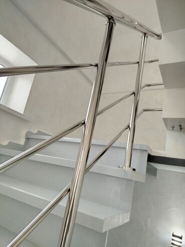 Обшивка лестниц: Перила из нержавеющей стали Любой сложности 🔗 Работа выполняется at lalafo.kg — 3 Обшивка лестниц: Перила из нержавеющей стали Любой сложности 🔗 Работа выполняется — 3