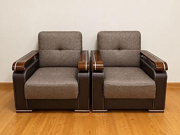 Klassik üslubda salon dəsti – 1 divan + 2 kreslo - Rəng