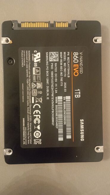 Процессоры: Внутренний Накопитель SSD Samsung, 1 ТБ, 2.5"
