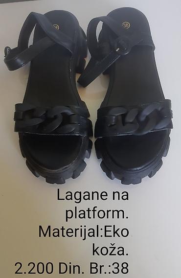 Sandale: Bele i Crne ženske sandale na platformu - Model: otvorene sandale sa — 11