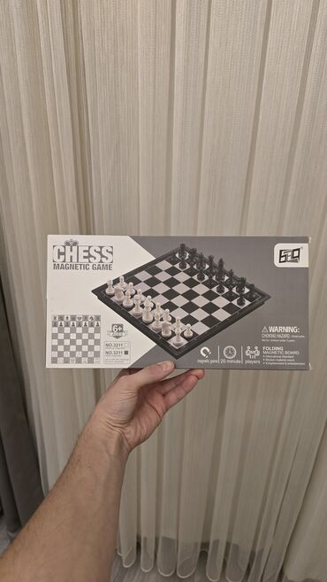 Нарды: Maqnitli şahmat dəsti – CHESS MAGNETIC GAME (NO: 3211) - Qatlanan