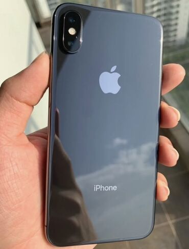 телефон айфон хs: IPhone Xs, Б/у, 256 ГБ, Черный, Чехол, 100 %