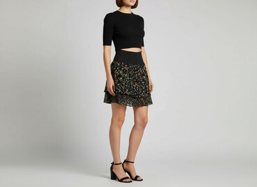 spódnice w kratę midi: Reserved, Women`s skirt, size XS