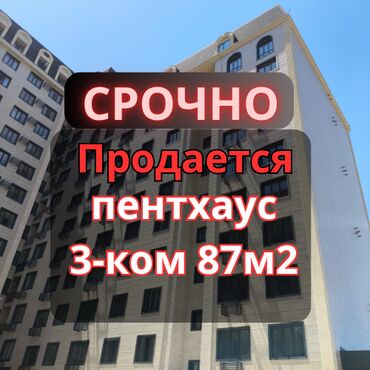 пентхаус дом купить: 3 комнаты, 87 м², Элитка, 9 этаж, ПСО (под самоотделку)