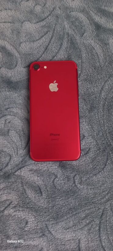 Apple iPhone: IPhone 7, 128 GB, Qırmızı, Barmaq izi