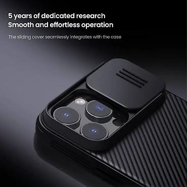 Maske i futrole za telefone: Maska Nillkin CamShield Pro za iPhone 16 Pro Max 6.9 siva. Kataloški — 8