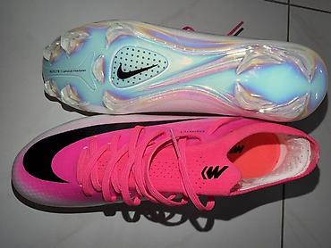 настольная игра футбол: Футбольные бутсы Nike Mercurial Vapor - Цвет: розовый/белый с чёрным — 4