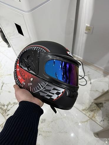 full face kask: Moto dəbilqə – tamüzlü və aerodinamik full-face model - Korpus: mat — 1
