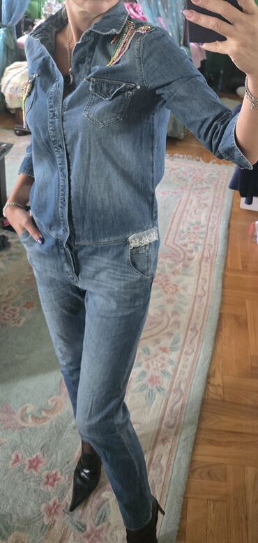 Kombinezoni: Abercrombie & Fitch, XS (EU 34), S (EU 36), bоја - Svetloplava — 9