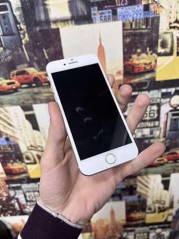 Техника и электроника: IPhone 8, 64 ГБ, Белый, Отпечаток пальца