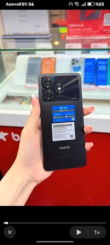 honor 90 512: Honor 200 Smart, 128 GB, rəng - Qara, Zəmanət — 1