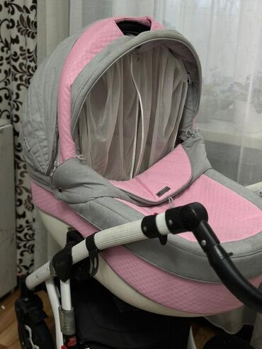 дождевой: Коляска, цвет - Розовый, Б/у