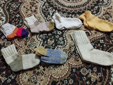 кожанные носки: Теплые вязанные носки,ручная работа. 37-39 размер. детские 31-33