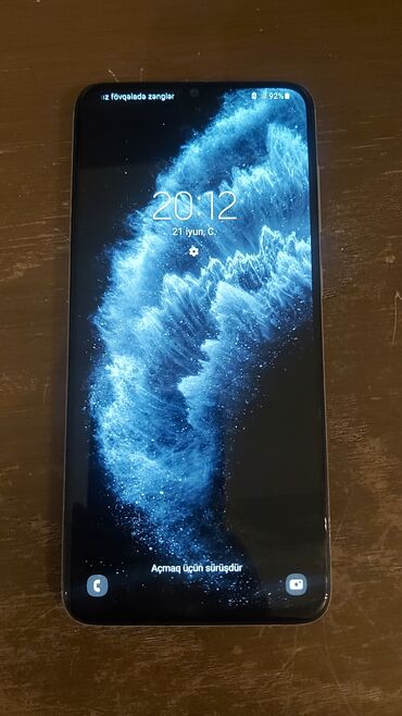 telefon qələmi: Samsung Galaxy A70, 128 GB, rəng - Ağ, Sensor, Barmaq izi, İki sim kartlı