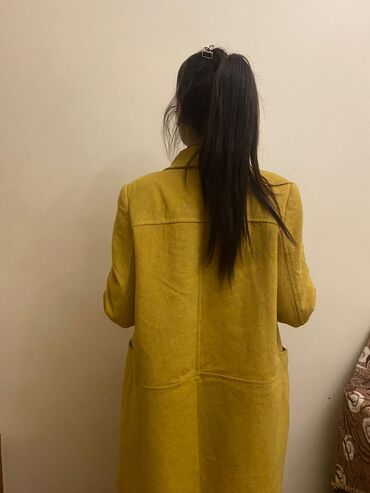 qadin palto: Пальто Mango, S (EU 36), цвет - Желтый