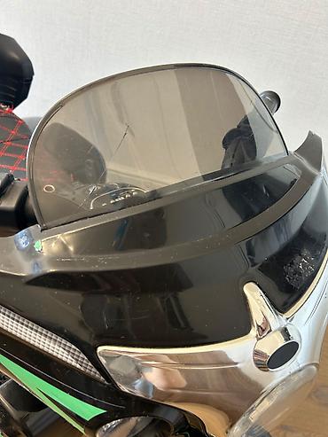 elektrikli chopper: Uşaq üçün elektrikli motosikl (chopper stili) - Rəng: qara, yaşıl — 3