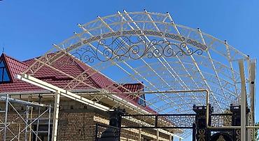 Навесы: Навес, Другая форма, Металл, Поликарбонат, Новый, Установка — 26