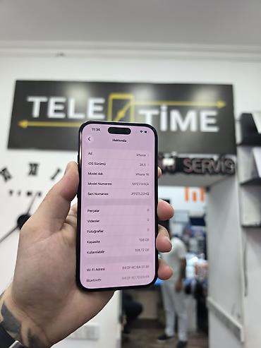 iphone 6 gence: IPhone 16, 128 GB, Black Titanium, Zəmanət, Simsiz şarj, Face ID — 3