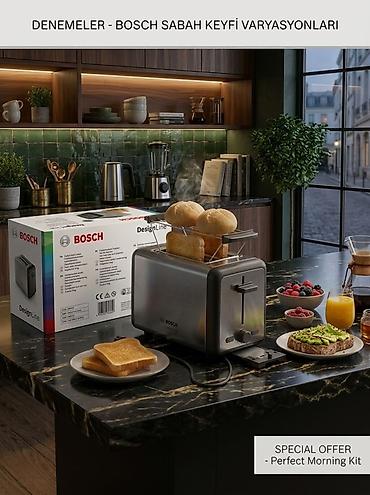 tost aparati: Toster Bosch, rəng - Boz, Yeni, Ödənişli çatdırılma — 1
