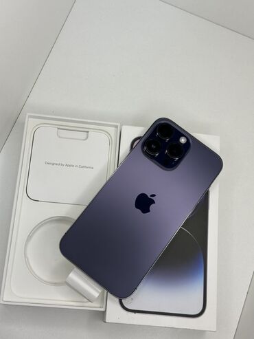 сломанные телефоны: IPhone 14 Pro Max, Колдонулган, 256 ГБ, Deep Purple, Куту, 85 %