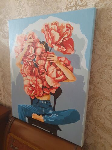 Şəkillər, tablolar: Kətan uzərində cəkilibəl ısiakril boya, 50/40 Холст, акриловые — 3