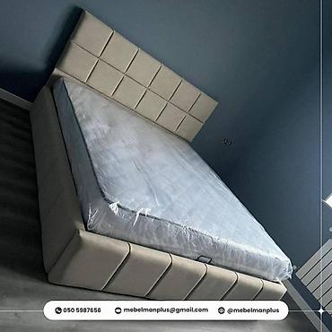 mebelman: Yeni, İkinəfərlik çarpayı, Bazalı, Matras ilə, Siyirməsiz, Azərbaycan — 4