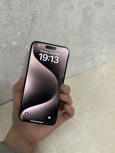 Apple iPhone: IPhone 15 Pro Max, Б/у, 256 ГБ, Natural Titanium, Чехол, 88 % — 3