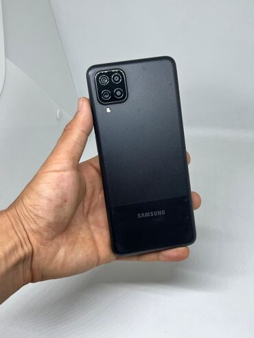 Samsung: Samsung Galaxy A12, Б/у, 64 ГБ, цвет - Черный, 2 SIM