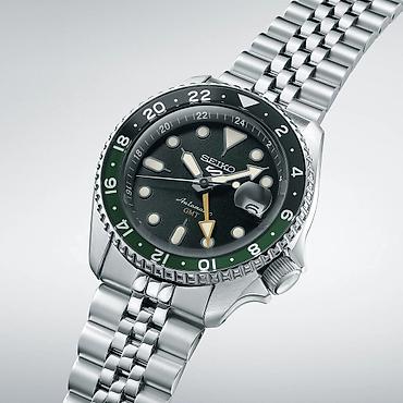 seiko 5 цена: Seiko 5 Sports GMT Automatic — стильные механические часы с функцией — 8