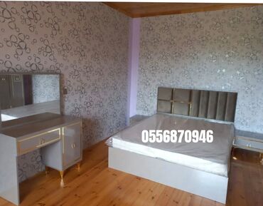 Yataq otağı dəstləri: İkinəfərlik çarpayı, Termo, Dolab, 2 tumba, Azərbaycan, Yeni — 7