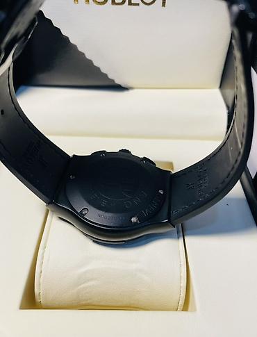 danisan saat: Hublot Big Bang Gent Black Chronograph – avtomatik kişi qol saatı - — 3