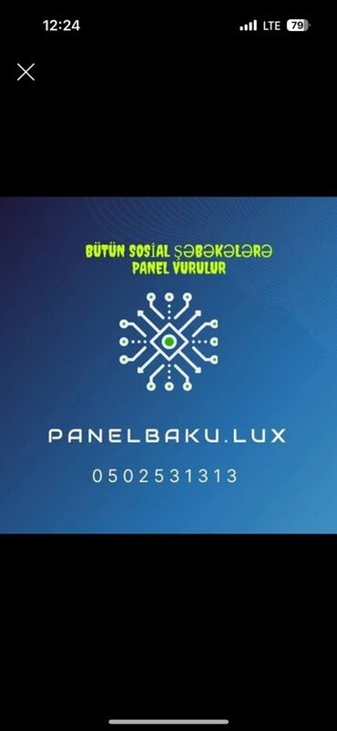 veb saytlarin yigilmasi: Bütün sosial şəbəkələrə panel vurulması xidməti təklif olunur