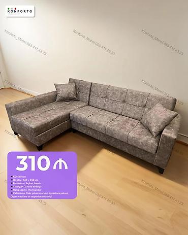 divan 150: Künc divan - Ölçü: 240 × 150 sm - Mexanizm: açılan, bazalı - — 1