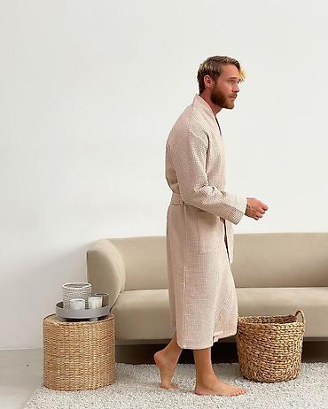 Другая мужская одежда: Вафельные халаты из премиальной вафельной ткани. В разных расцветках — 6
