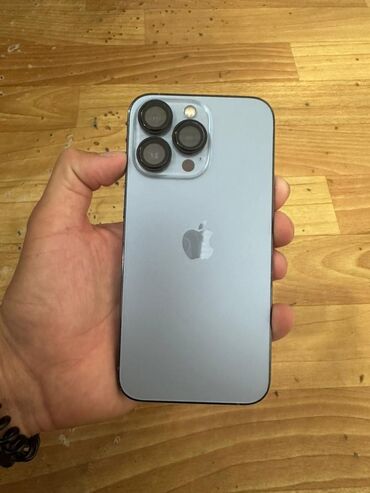 Apple iPhone: IPhone 13 Pro, Б/у, 256 ГБ, Sierra Blue, Защитное стекло, 83 %